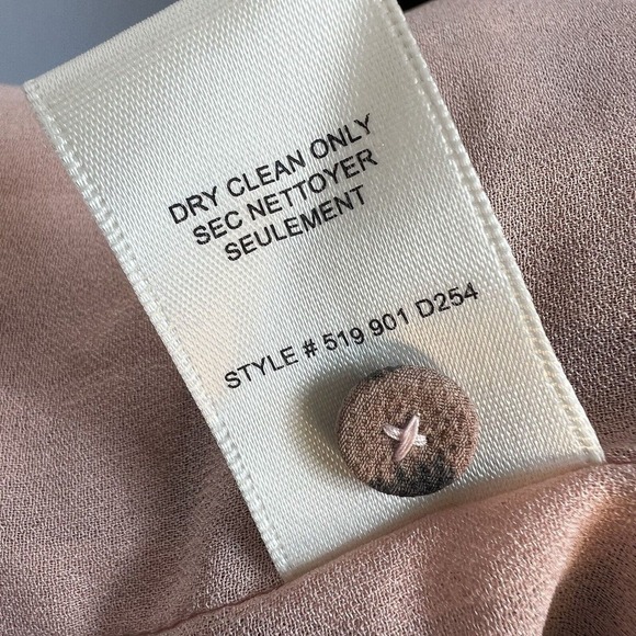 La Vie Rebecca Taylor Long Sleeve Cherise Mini Dress. Size M Brown Black - Picture 15 of 16